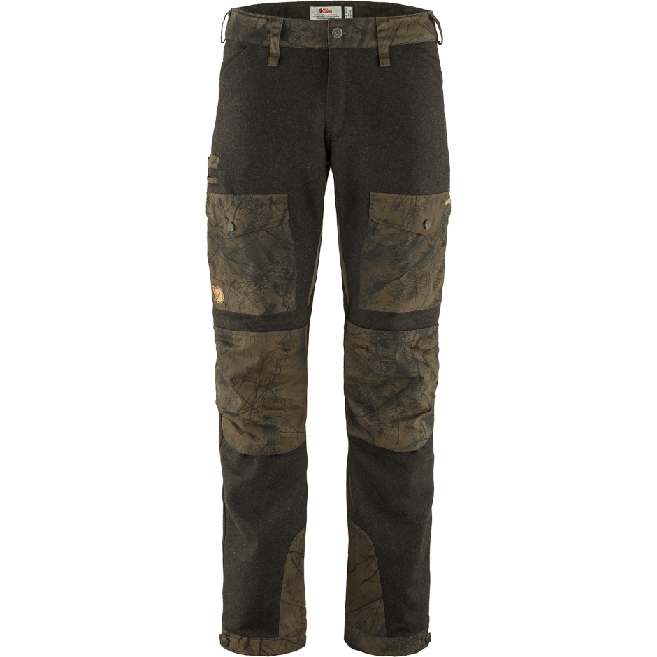 Fjällräven Calça De Lã Värmland Verde-oliva Escura Camo Verde-oliva M