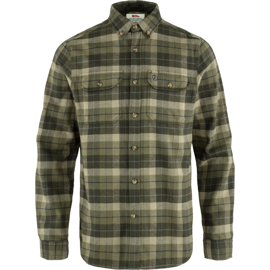 Singi Camisa De Flanela Pesada M Verde Floresta Profunda Raposa Da Montanha