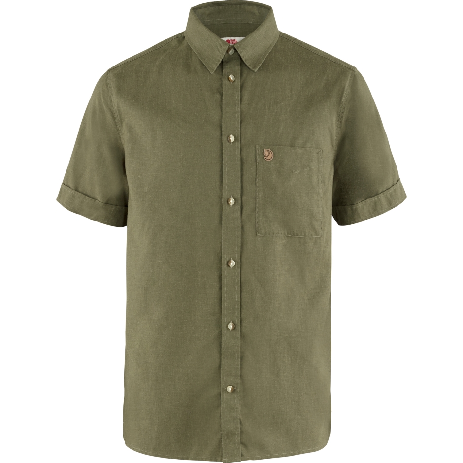 Camisa De Viagem Verde Övik Ss M Fjällräven