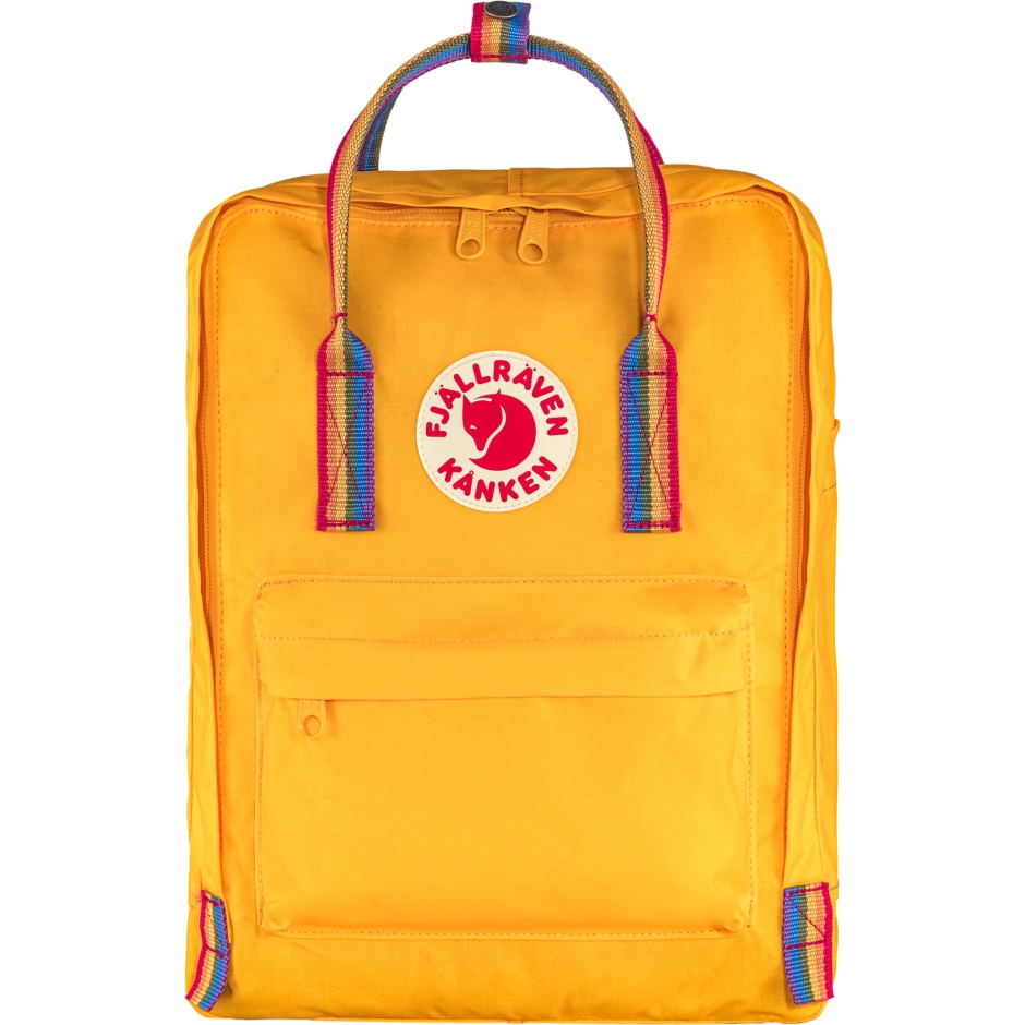 Kånken Arco-íris Amarelo Quente Padrão De Arco-íris Fjällräven