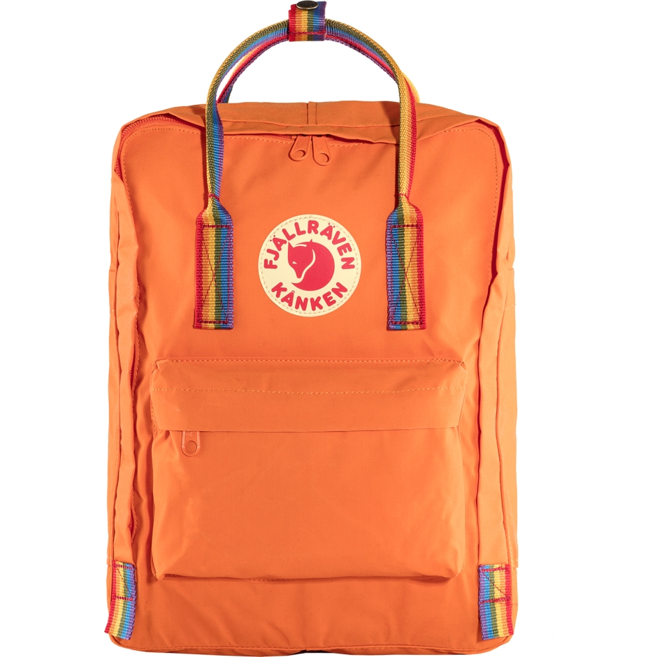 Fjällräven Padrão De Arco-íris Laranja Queimado Kånken Arco-íris