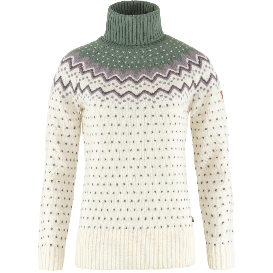 Marca Fjällräven Övik Malha Gola Alta C Giz Branco Pátina Verde