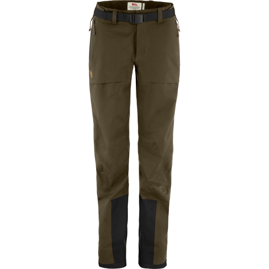 Calça Keb Eco-shell W Fjällräven Azeitona Escura