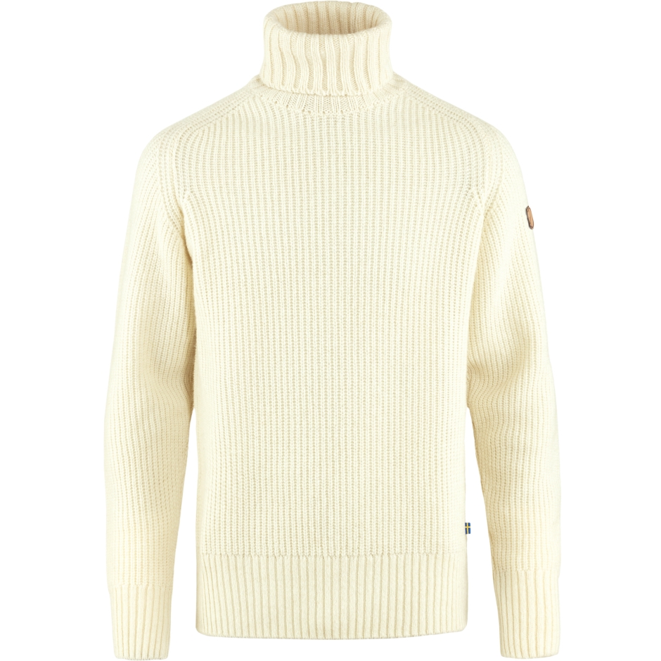 Övik Suéter Decote Redondo Com Giz Branco Fjällräven