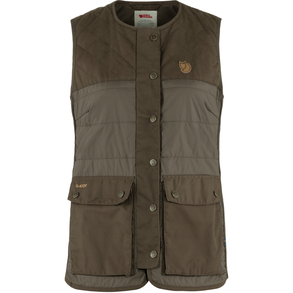 Fjällräven Colete Acolchoado Lã Dark Olive Forest W