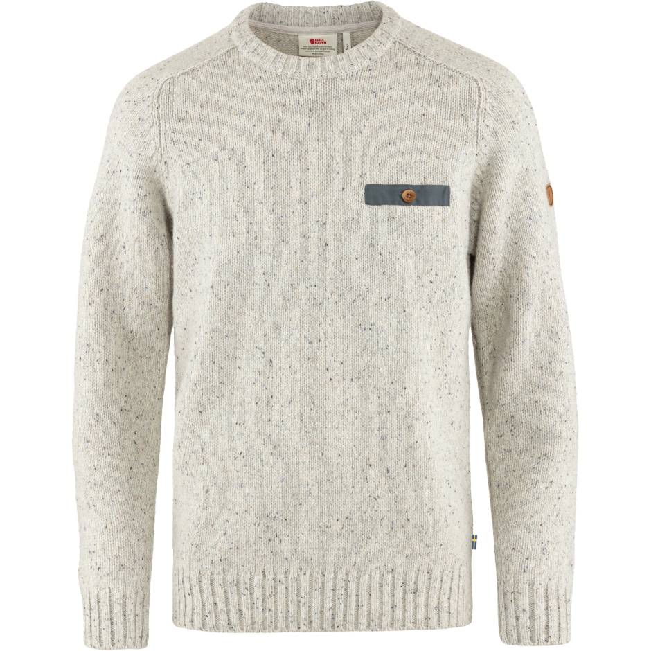 Suéter Gola Redonda Fjällräven Giz Branco Lada M