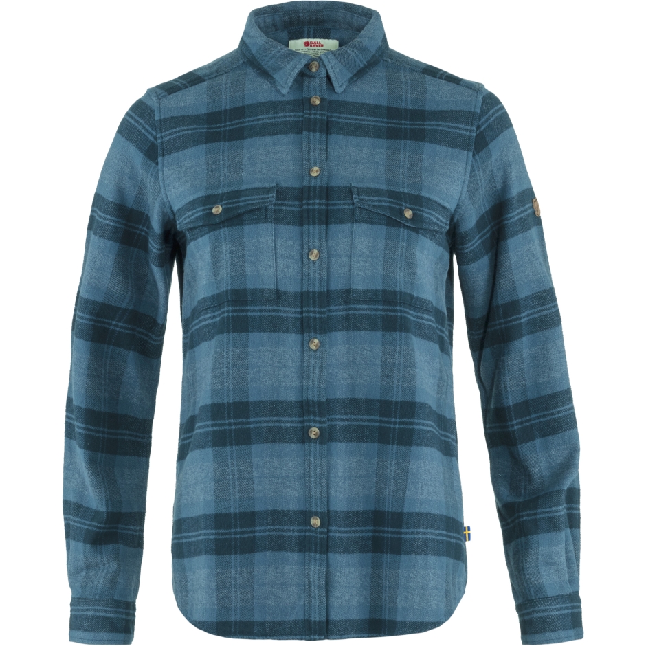 Fjällräven Övik Camisa De Flanela Pesada Azul índigo Azul Escuro
