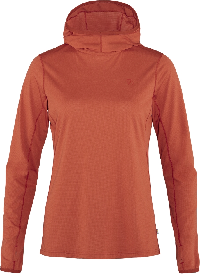 Abisko Sun-hoodie W Rowan Red Mountain Fox Brand