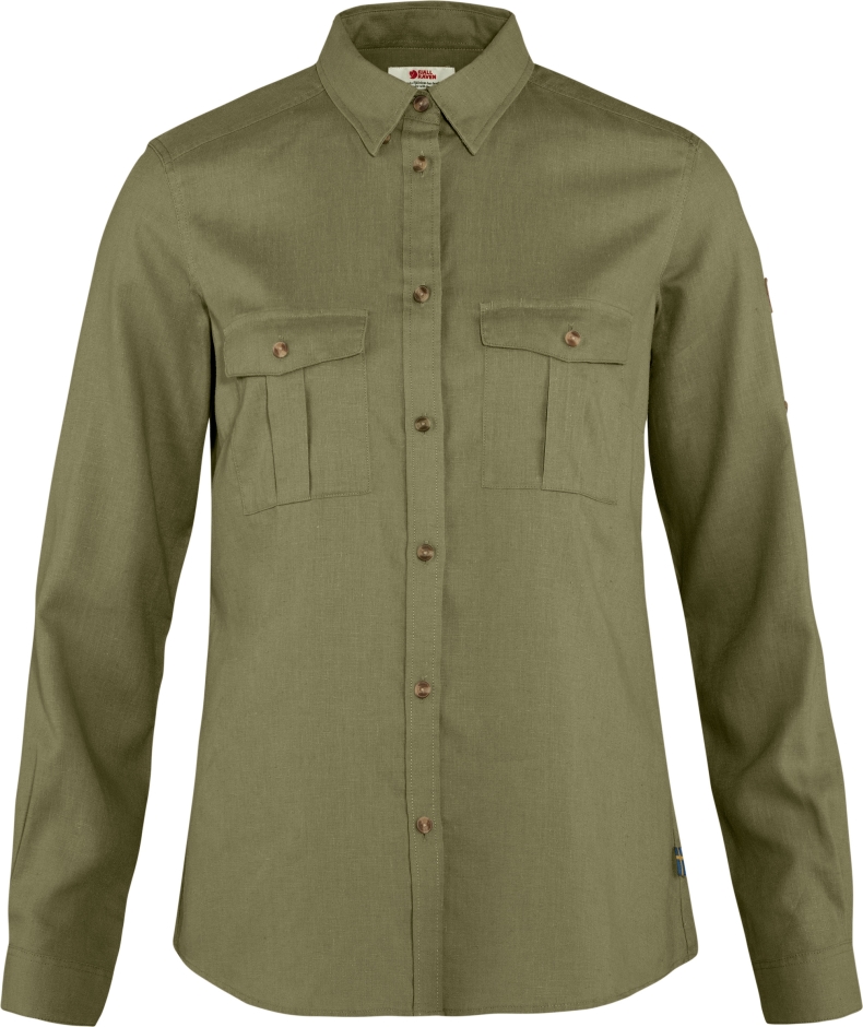 Fjällräven Övik Camisa De Viagem Ls W Verde