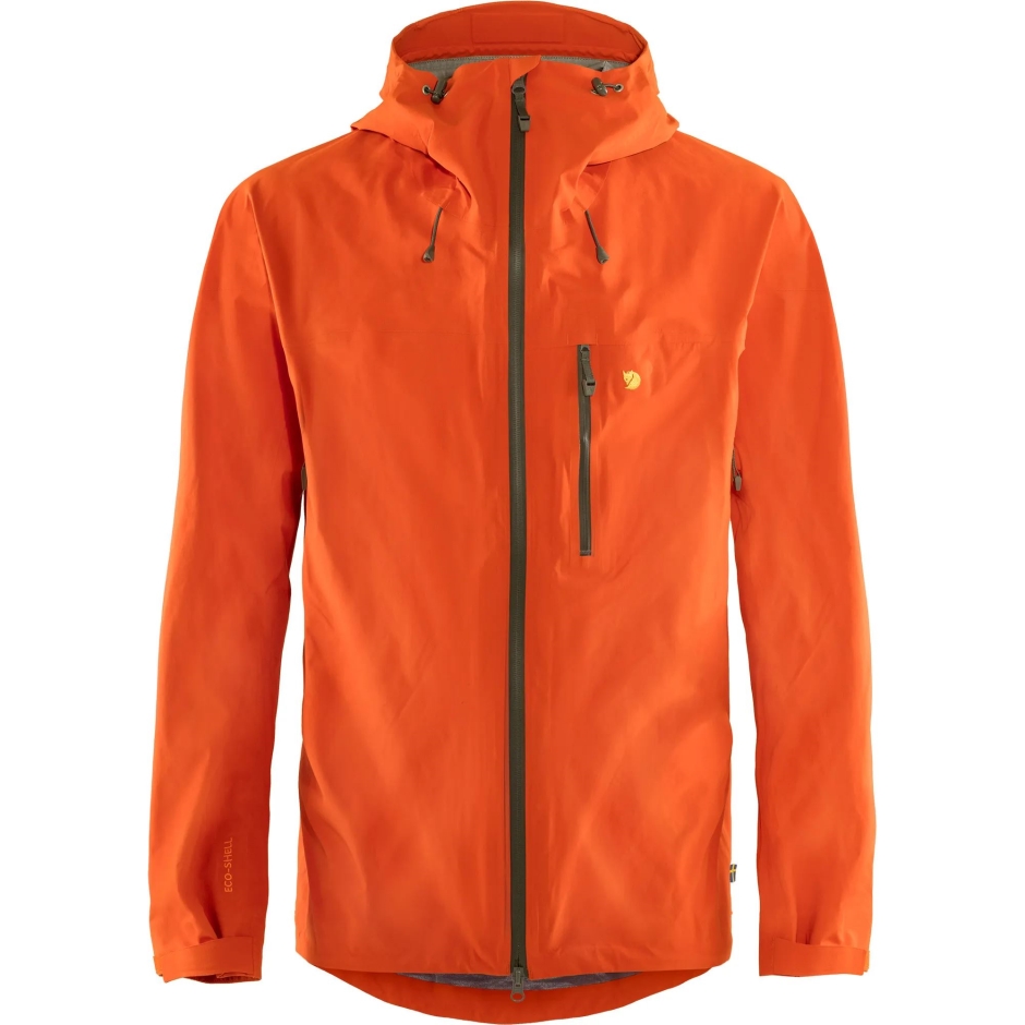 Bergtagen Lite Jaqueta Eco-shell M Fjällraven Hokkaido Laranja