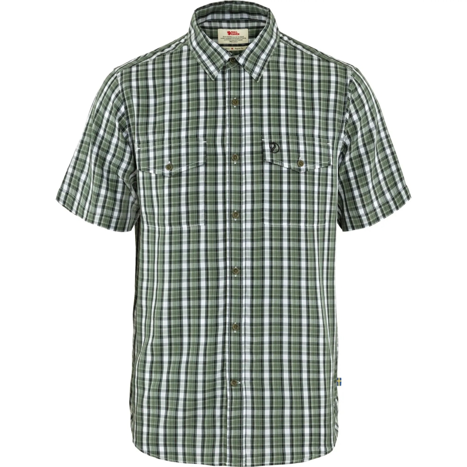 Camisa Legal Abisko Ss M Pátina Verde-escuro Marinho Fox Da Montanha