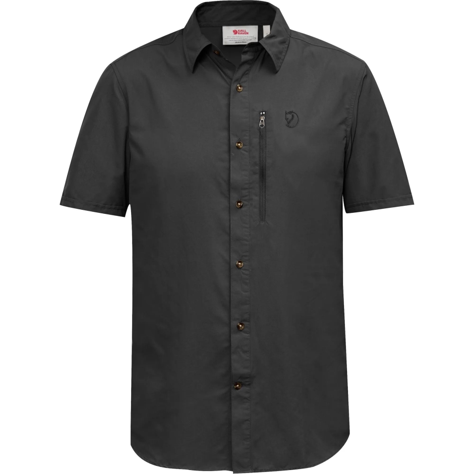 Camisa De Caminhada Abisko Cinza Escuro Ss M Fjällräven