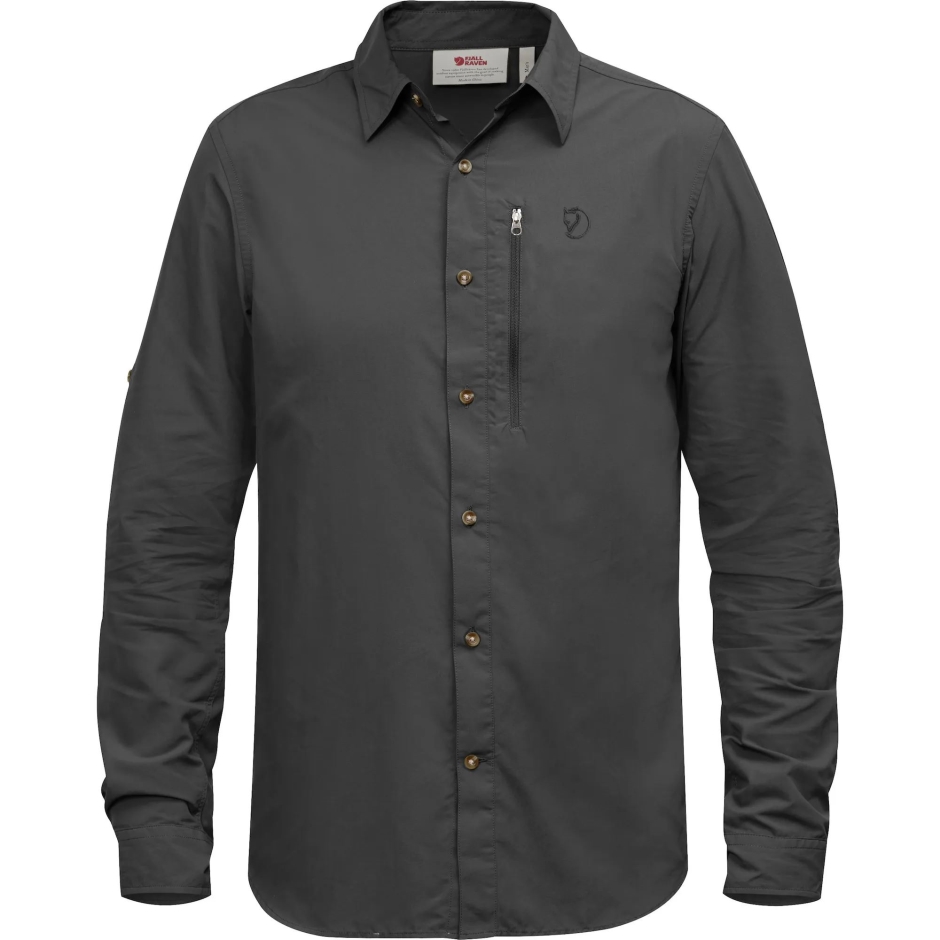 Camisa De Caminhada Cinza Escuro Mountain Fox Abisko Ls M