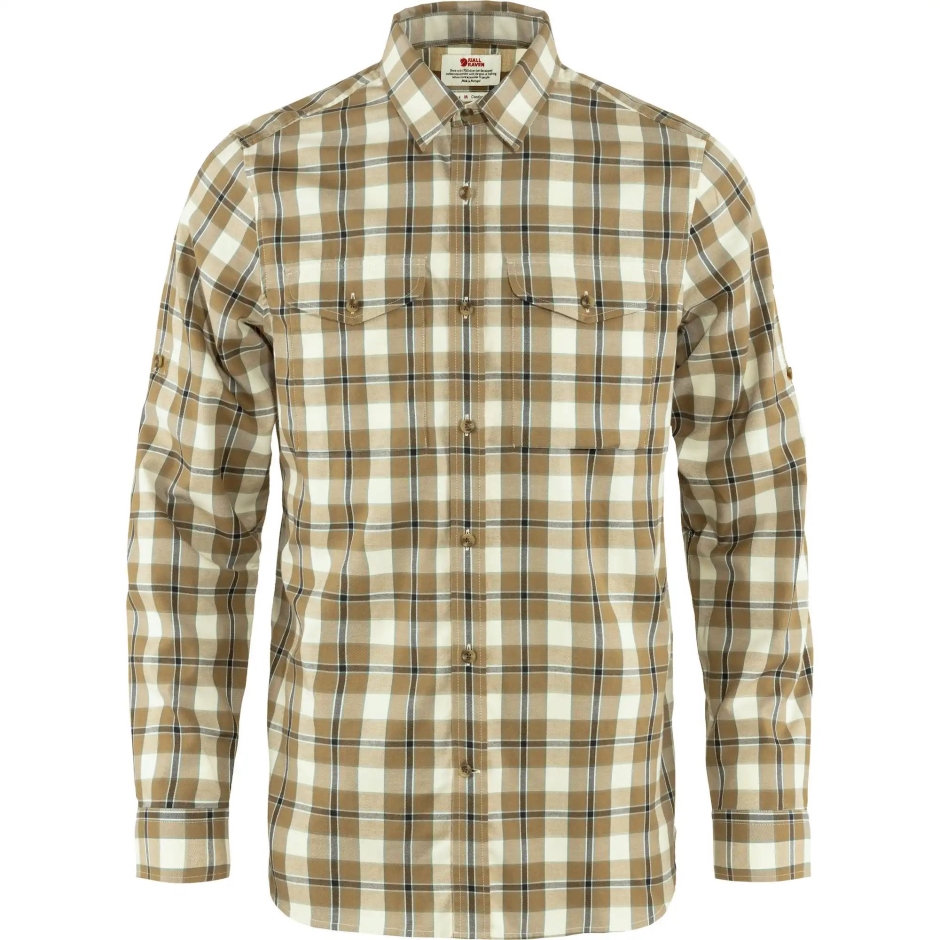 Camisa De Flanela Ls M De Trigo Sarraceno Marrom Patina Verde Mountain Fox Singi