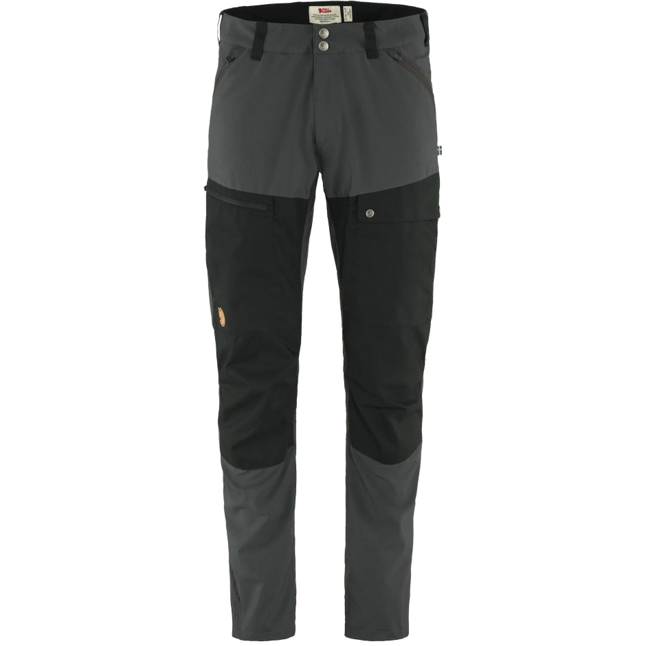 Calças De Verão Abisko Cinza Escuro E Preto M Reg Fjällräven
