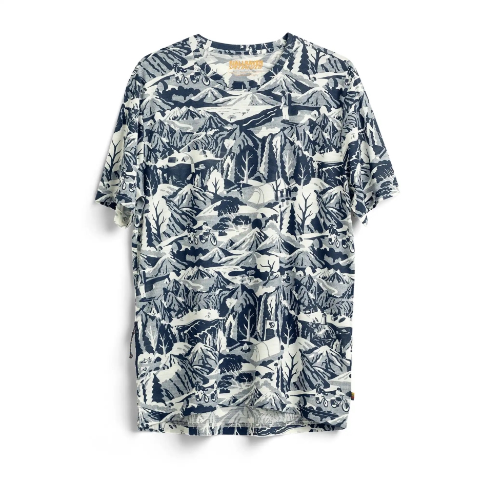 Camiseta Azul Marinho Casca De Ovo S/f Lã Caliswe M Fjällräven