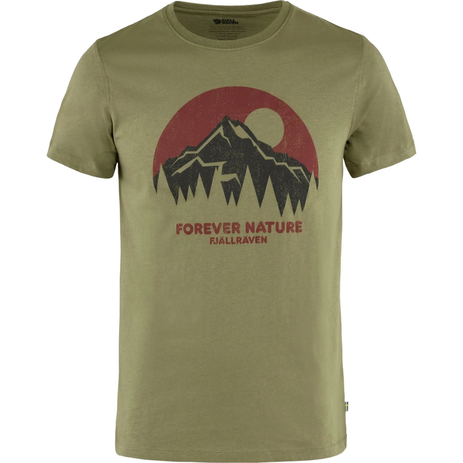 Camiseta Verde Da Natureza Com Raposa ártica