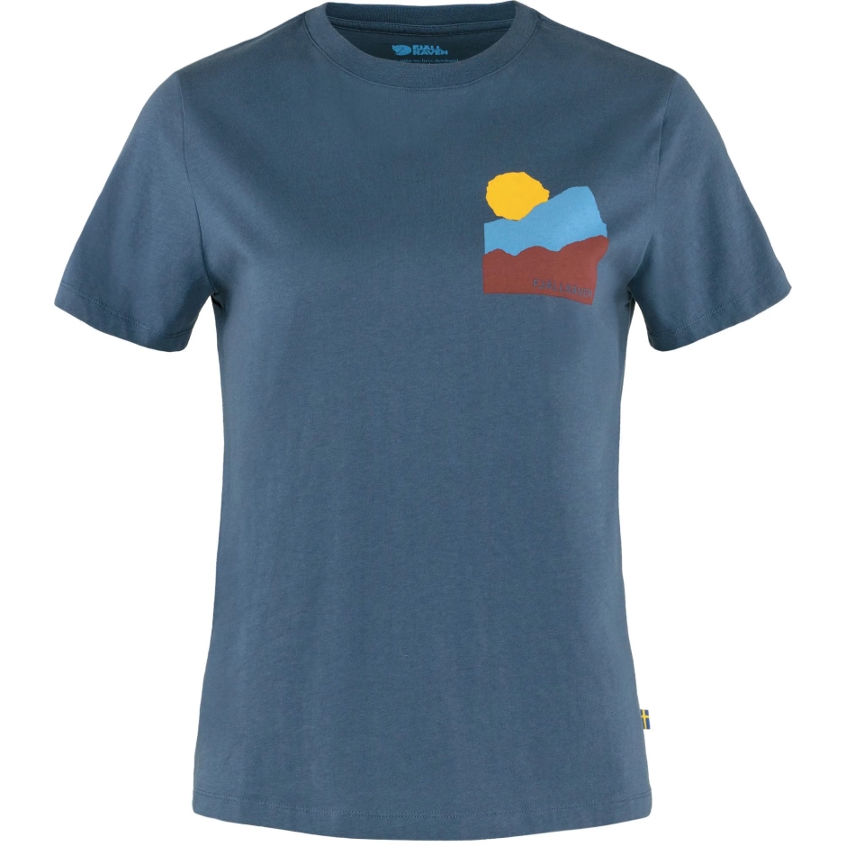 T-shirt Azul índigo Raposa ártica Natureza W