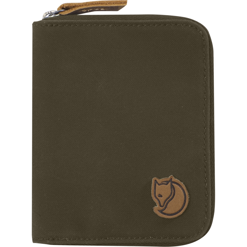 Carteira Com Zíper Verde-oliva Escuro Fox Da Montanha