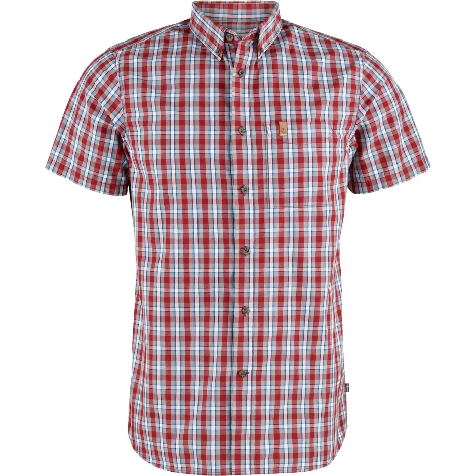 Fjällräven Vermelho Escuro Övik Camisa Ss M