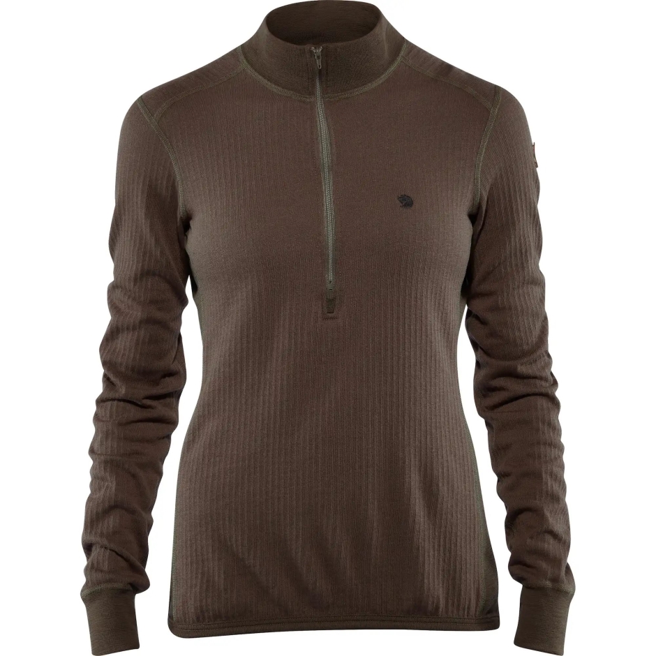 Azeitona Escura Fjällräven Värmland Woolterry Meio Zíper W