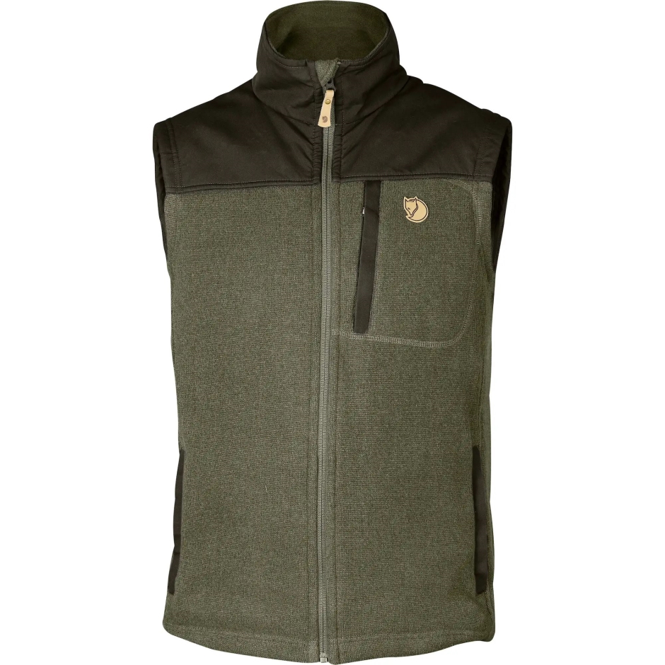 Fjällräven Colete De Lã Verde-escuro Da Floresta Louro M