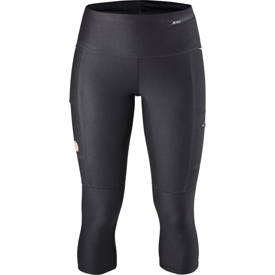 Fjällräven Meia Calça Abisko Trekking 3/4 W Preta