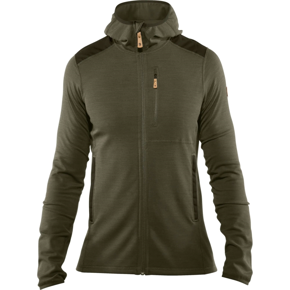 Fjällräven Laurel Green-Deep Forest Keb Fleece Moletom M