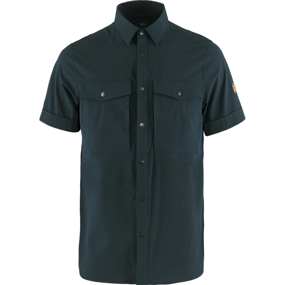 Camisa De Trekking Abisko Marinho Escuro Ss M Fjällräven