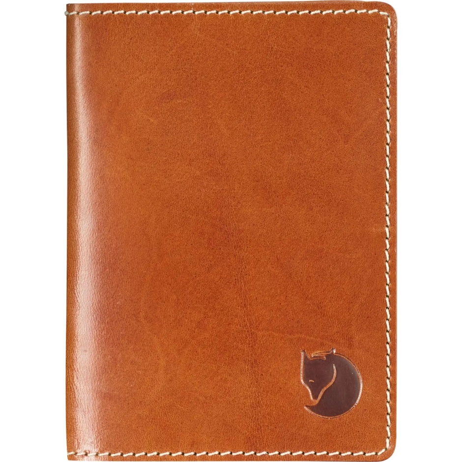 Capa De Passaporte De Couro Conhaque Fjällräven