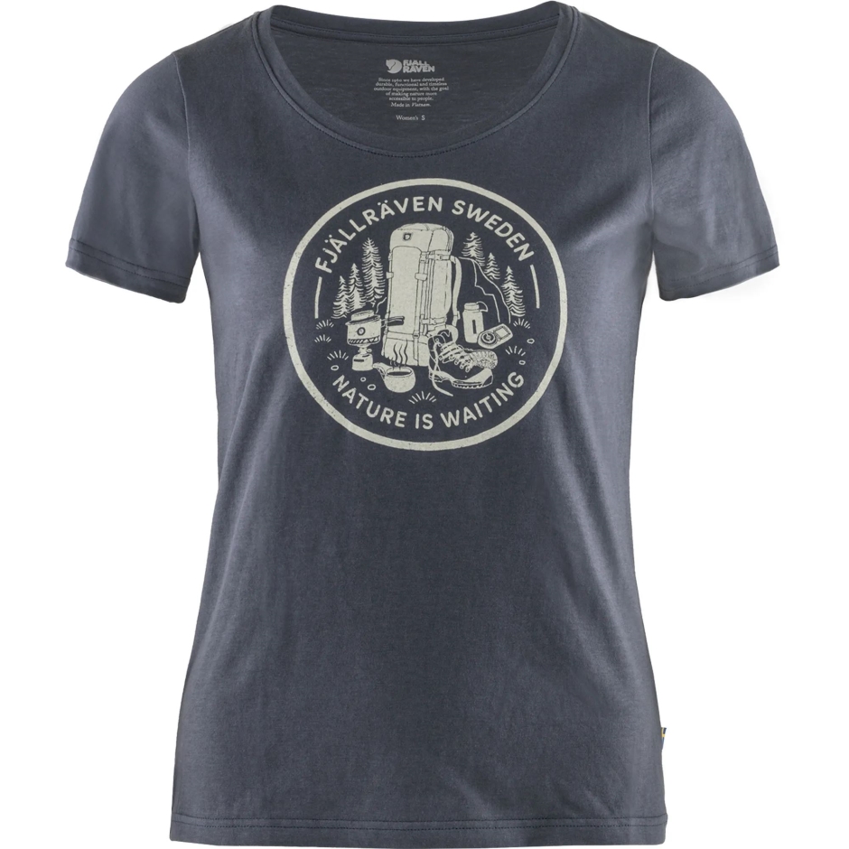 Camiseta Coffee Break Com Fox Da Montanha Azul Marinho