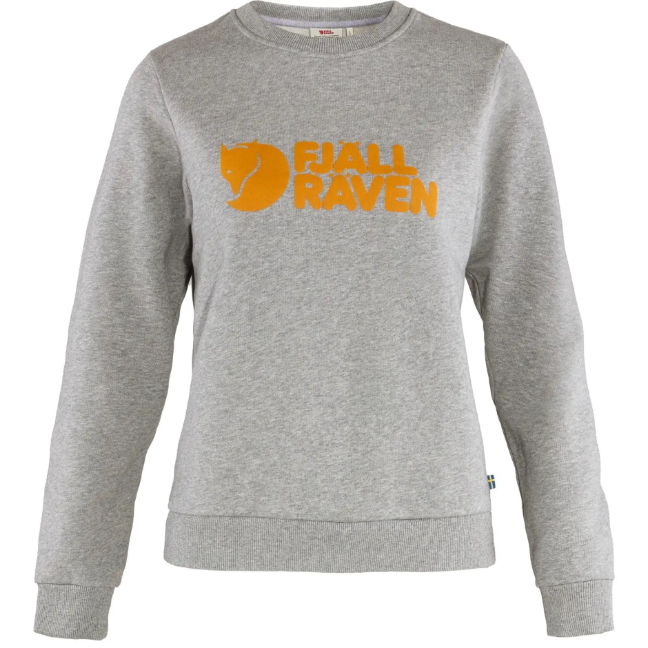 Suéter Com Logo Cinza Melange Fjällräven W