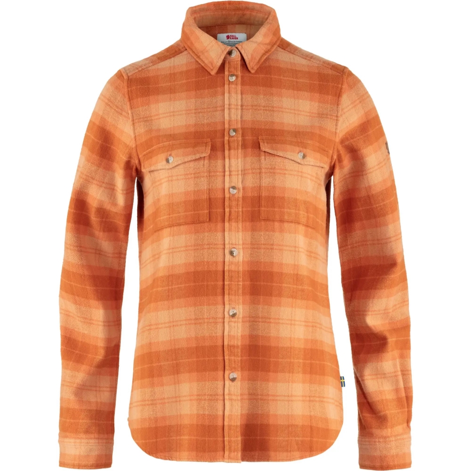 Fjällräven Övik Camisa Pesada De Flanela W Pêssego Areia-marrom Deserto