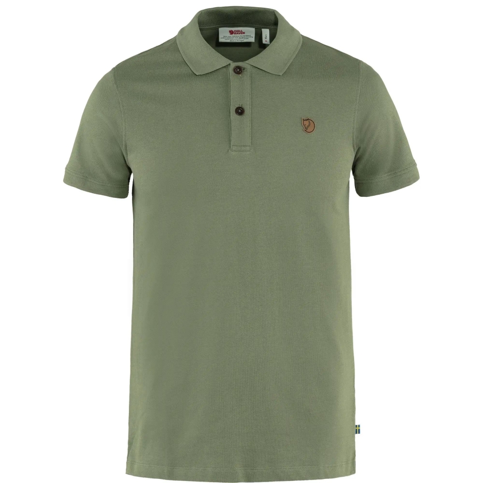 Camisa Polo Övik Verde Com Raposa Da Montanha