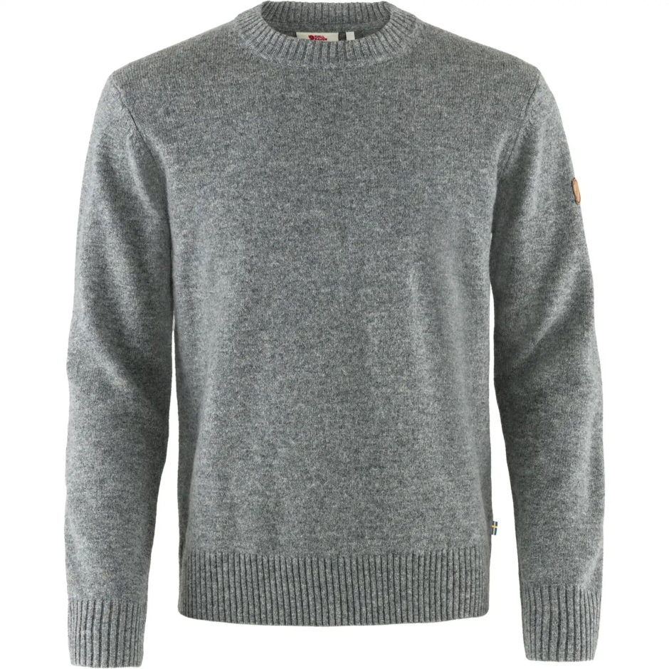 Suéter Cinza Fjällräven Övik Gola Redonda W