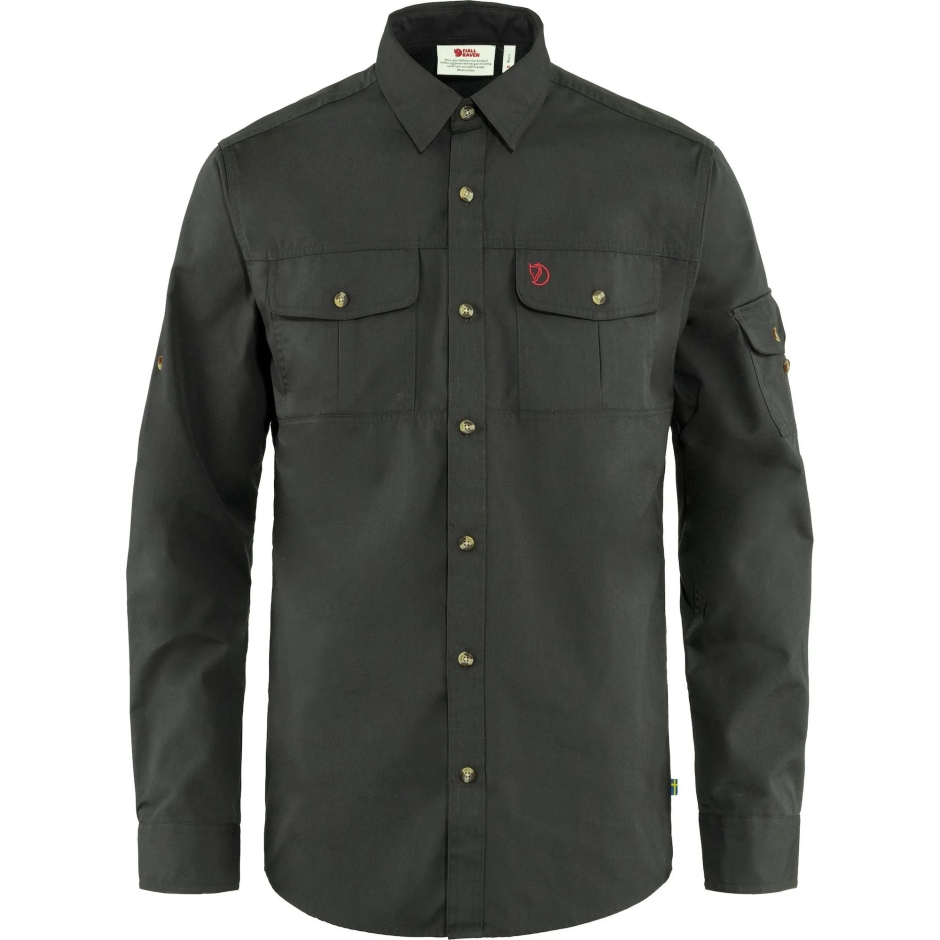Camisa De Trekking Singi Ls M Fjällraven Cinza Escuro