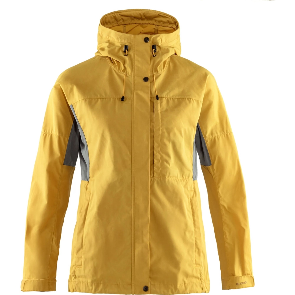 Jaqueta Kaipak W Fjällräven Ocre Super Cinza