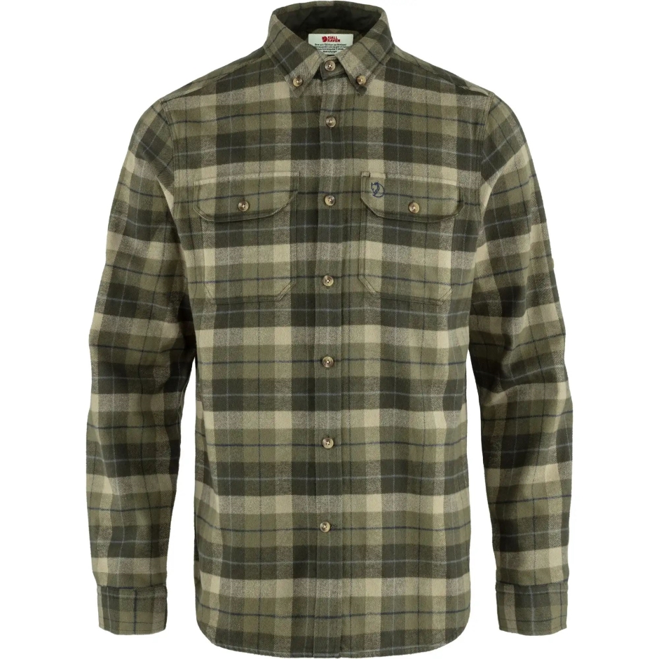 Floresta Verde Profunda Fjällräven Singi Camisa De Flanela Pesada M