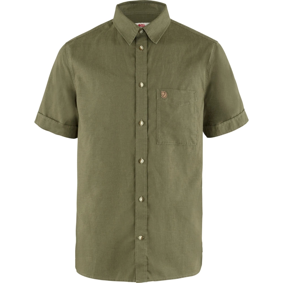 Camisa De Viagem Övik Ss M Fjällräven Verde
