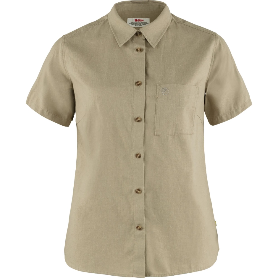 Sand Stone Fjällräven Övik Travel Shirt Ss W