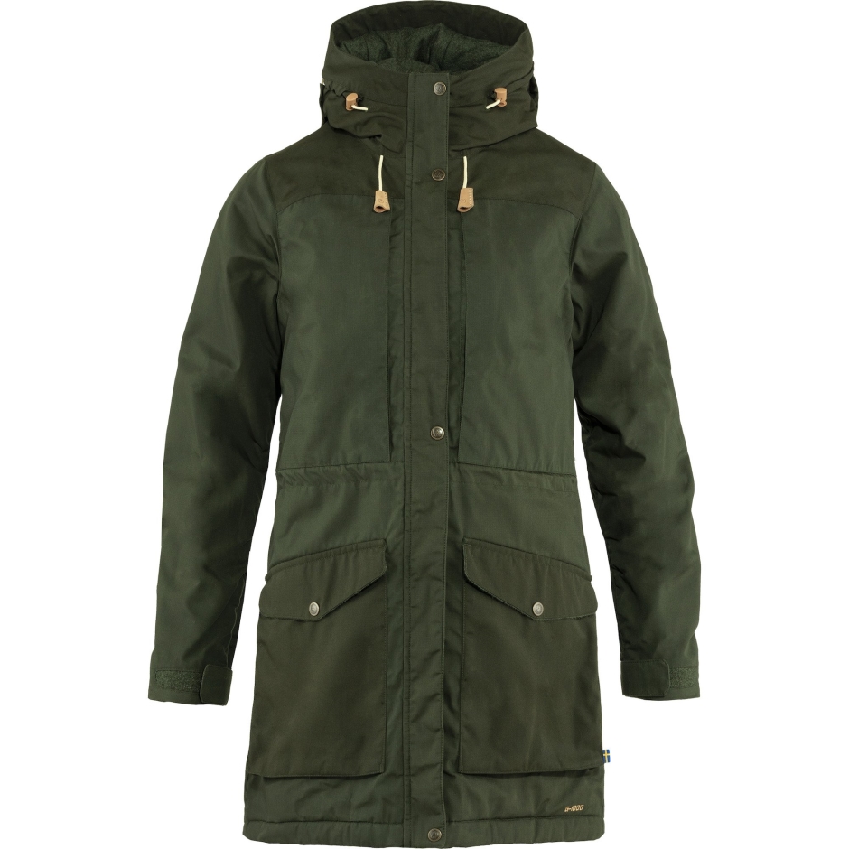 Parka Acolchoada De Lã Fjällräven Singi W Deep Forest