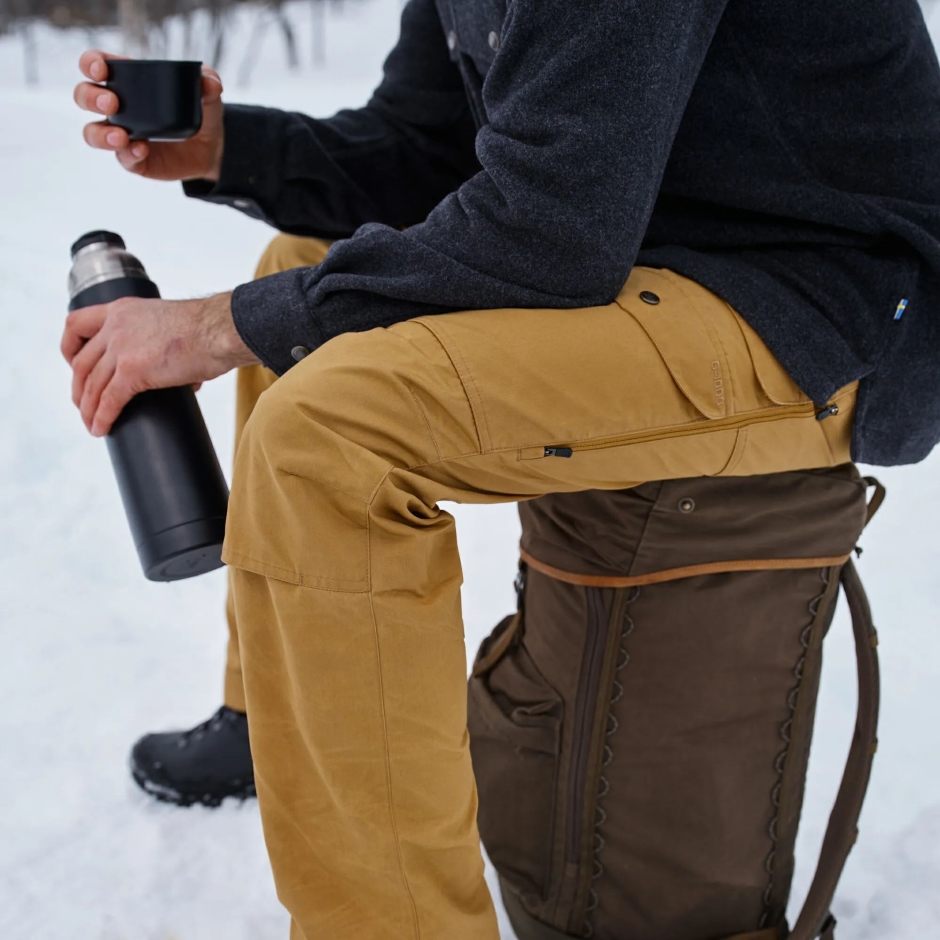 Calça Ventilada Fjällräven Preta Vidda Pro M Reg