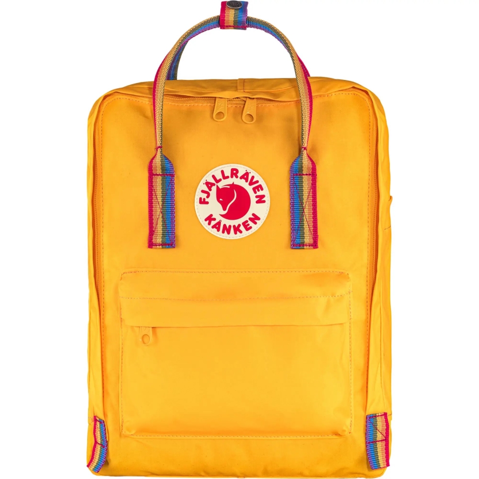 Fjällräven Kånken Arco-íris Padrão De Arco-íris Amarelo Quente