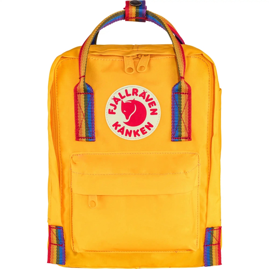 Fjällräven Padrão De Arco-íris Amarelo Quente Kånken Arco-íris Mini