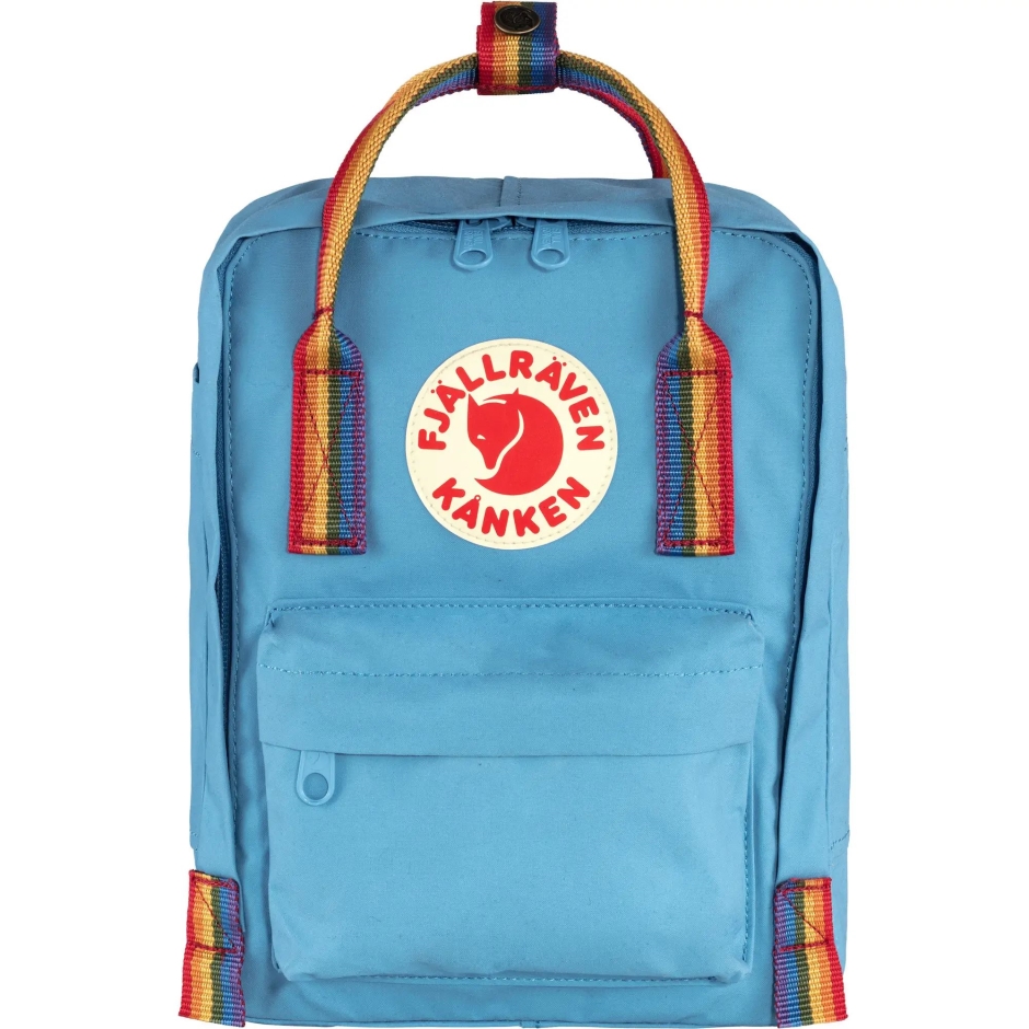 Fjällräven Kånken Arco-íris Mini Ar Padrão De Arco-íris Azul