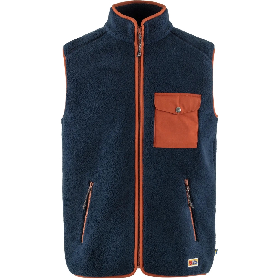 Colete De Lã Pilha Dia A Dia Azul Marinho Folha De Outono M Fjällraven