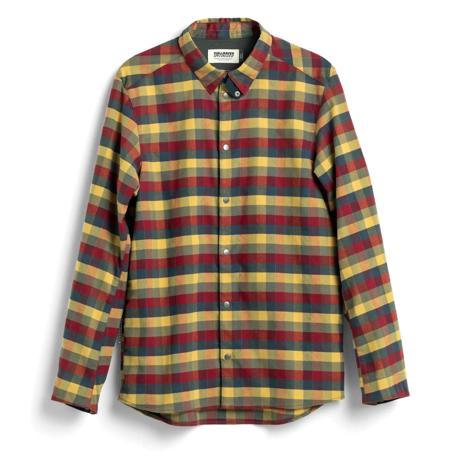 Fjällräven Flag Check S/f Camisa De Flanela Do Piloto Ls M