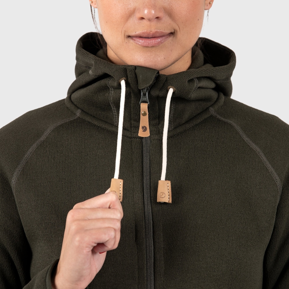 Moletom Com Capuz De Lã Övik Deep Forest W Fjällräven