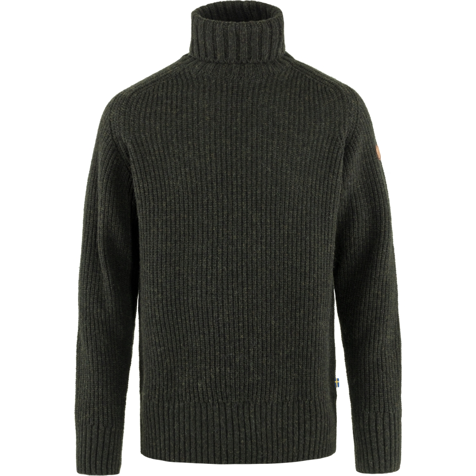Fjällräven Övik Suéter Gola Alta M Azeitona Escura
