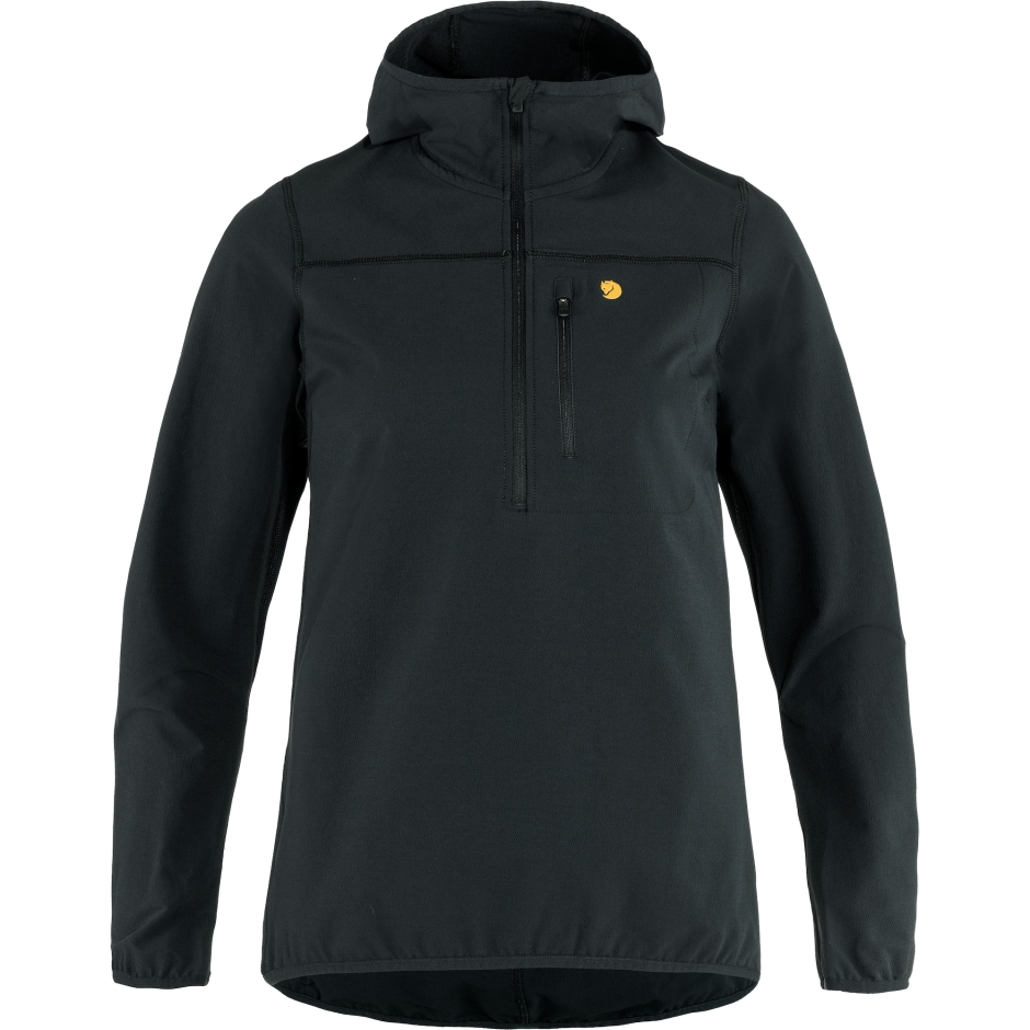Bergtagen Stretch Meio Zíper Com Fjällräven Preto